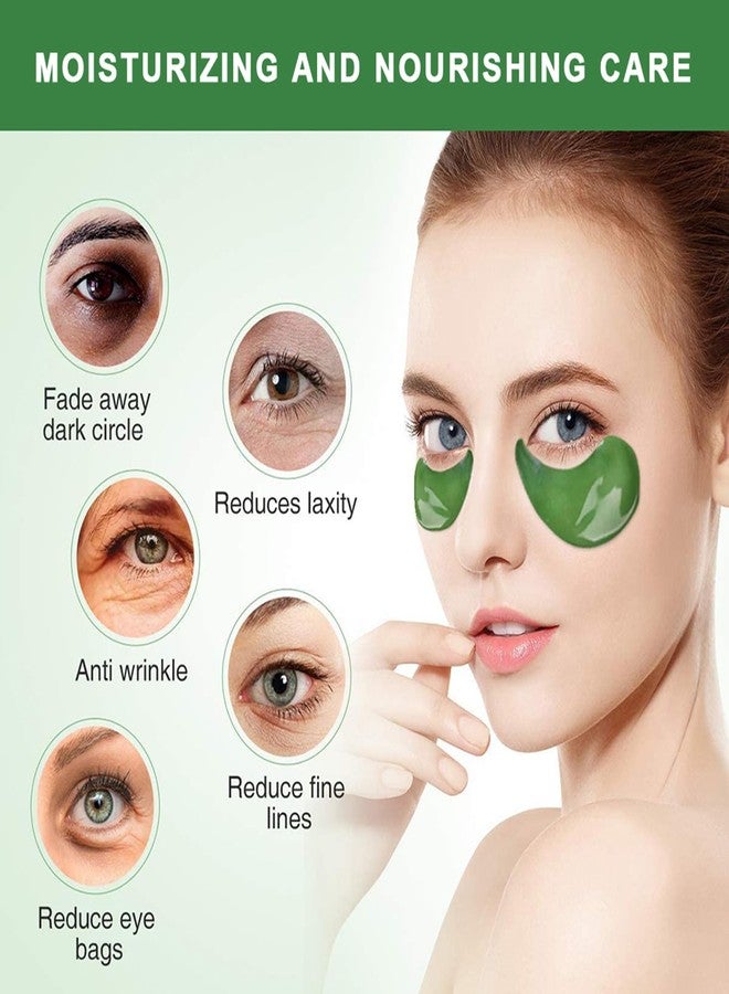 Felico 30 Pairs Lip Mask Under Eye Masks Patches, Crystal Collagen Hydrating Moisturizing Smoothing Lips Gel Pads for Puffy Eyes Bags,Dark Circles,Puffiness,Fine Lines,Wrinkles,Anti-Aging Seaweed - Image 4